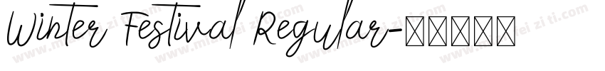 Winter Festival Regular字体转换